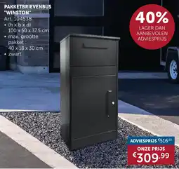 Zelfbouwmarkt Pakketbrievenbus "winston" aanbieding