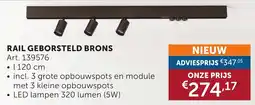 Zelfbouwmarkt Rail geborsteld brons aanbieding