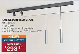 Zelfbouwmarkt Rail geborsteld staal aanbieding