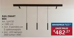 Zelfbouwmarkt Rail zwart béa aanbieding