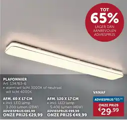 Zelfbouwmarkt Plafonnier aanbieding