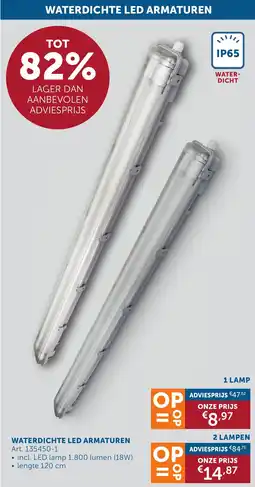 Zelfbouwmarkt Waterdichte led armaturen aanbieding