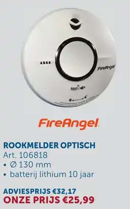 Zelfbouwmarkt Rookmelder optisch aanbieding