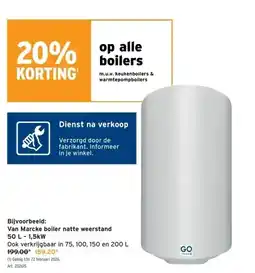 GAMMA Van Marcke boiler natte weerstand 50 L – 1,5kW aanbieding