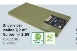 GAMMA Ondervloer Isoline 7,2 m2 aanbieding