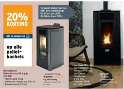 GAMMA Qlima Fiorina 74 S grijs (7,5 kW) aanbieding