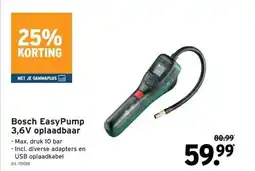 GAMMA Bosch EasyPump 3,6V oplaadbaar aanbieding