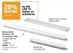GAMMA Handson LED TL-armatuur 24W aanbieding