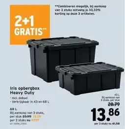 GAMMA Iris opbergbox Heavy Duty aanbieding