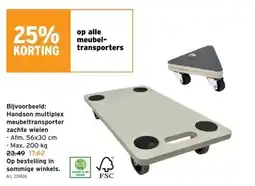 GAMMA Handson multiplex meubeltransporter zachte wielen aanbieding