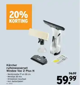 GAMMA Kärcher ruitenwasserset Window Vac 2 Plus N aanbieding