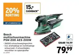 GAMMA Bosch multischuurmachine PSM 200 AES 200W aanbieding