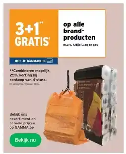 GAMMA op alle brandproducten aanbieding