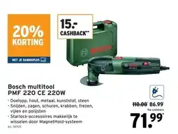 GAMMA Bosch multitool PMF 220 CE 220W aanbieding