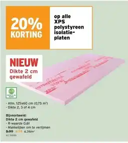 GAMMA Dikte 2 cm gewafeld aanbieding
