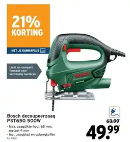 GAMMA Bosch decoupeerzaag PST650 500W aanbieding