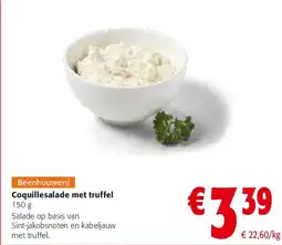Colruyt Coquillesalade met truffel aanbieding