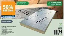 GAMMA A-therm PIR isolatieplaat dikte 10 cm aanbieding