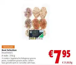 Colruyt Boni Selection bruschetta’s aanbieding