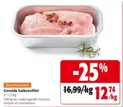 Colruyt Gevulde kalkoenfilet aanbieding