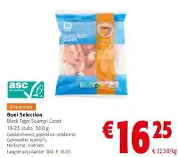 Colruyt Boni Selection Black Tiger Scampi Groot aanbieding