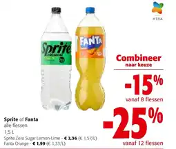 Colruyt Sprite Zero Sugar Lemon-Lime aanbieding
