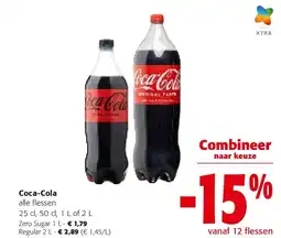 Colruyt Coca-Cola Zero Sugar 1 L aanbieding