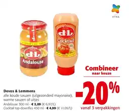 Colruyt Devos & Lemmens Andalouse 300 ml aanbieding