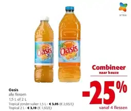 Colruyt Oasis Tropical zonder suiker 1,5 L aanbieding