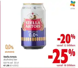 Colruyt Stella Artois alcoholvrij bier aanbieding
