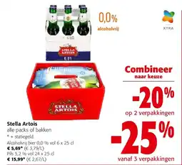 Colruyt Stella Artois Alcoholvrij bier 0,0 % vol 6 x 25 cl aanbieding