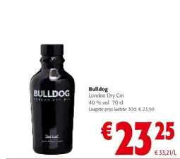 Colruyt Bulldog London Dry Gin aanbieding