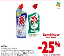 Colruyt WC Net Javel Ocean Fresh gel 750 ml aanbieding