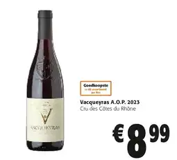Colruyt Vacqueyras A.O.P. 2023 aanbieding