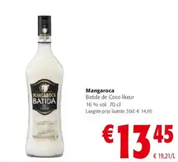 Colruyt Mangaroca Batida de Coco likeur aanbieding