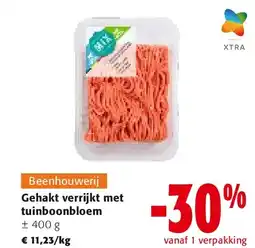 Colruyt Gehakt verrijkt met tuinboonbloem aanbieding