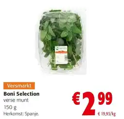 Colruyt Boni Selection verse munt aanbieding