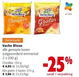 Colruyt Vache Bleue Cheddar 150 g aanbieding