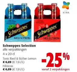 Colruyt Schweppes Selection Tonic Basil & Sicilian Lemon aanbieding
