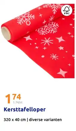 Action Kersttafelloper aanbieding