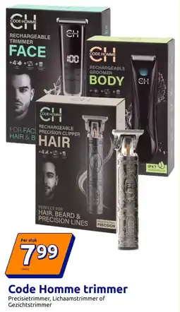 Action Code Homme trimmer aanbieding