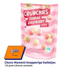 Action Choco Moment knapperige balletjes aanbieding