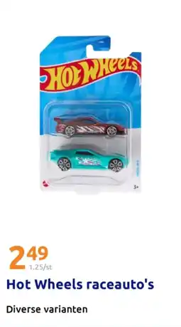 Action Hot Wheels raceauto's aanbieding