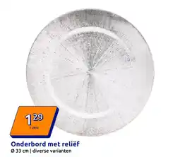 Action Onderbord met reliëf aanbieding