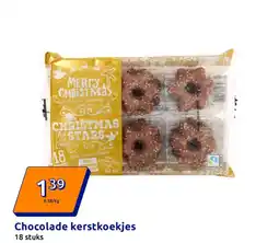 Action Chocolade kerstkoekjes aanbieding