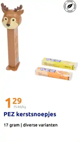 Action PEZ kerstsnoepjes aanbieding
