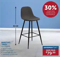 Zelfbouwmarkt Barstoel "fred" aanbieding