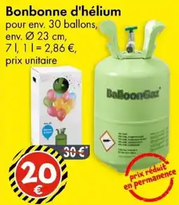 TEDi Bonbonne d'hélium aanbieding