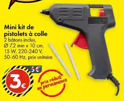 TEDi Mini kit de pistolets à colle aanbieding