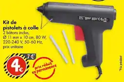 TEDi Kit de pistolets à colle aanbieding